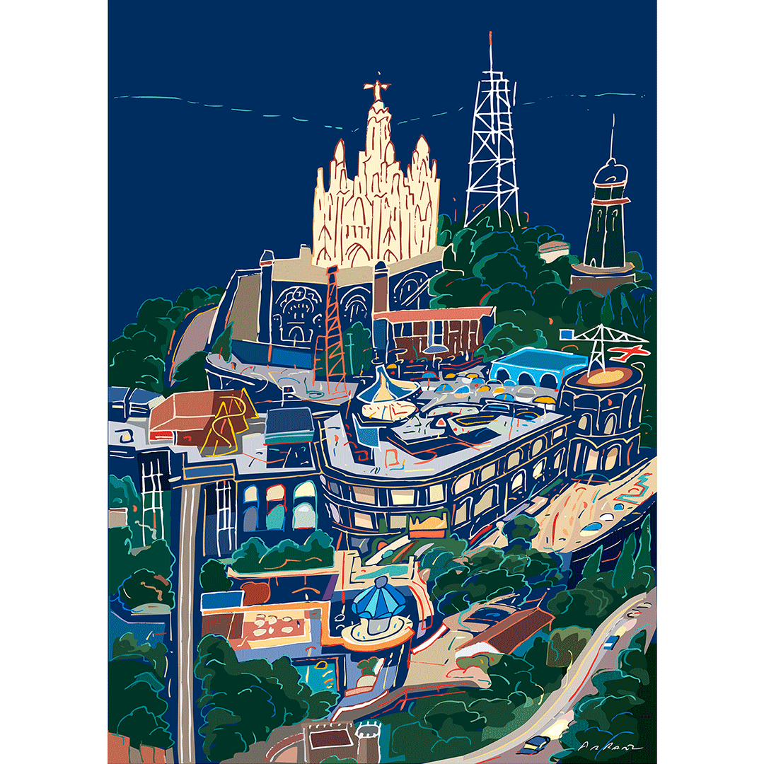 Tibidabo Arranz dibujante de ciudades Cuadros y láminas